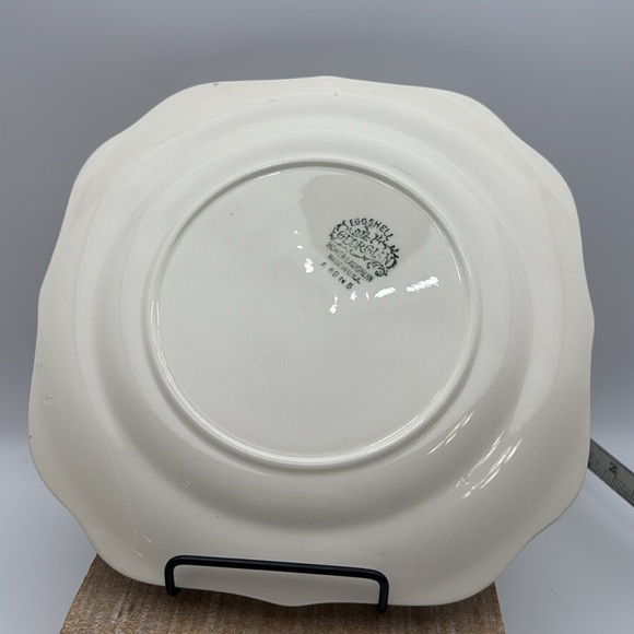 VTG Homer Laughlin‎ Eggshell GeorgianUSA A49N5 Square Salad Plates Set of 4 - Picture 6 of 10